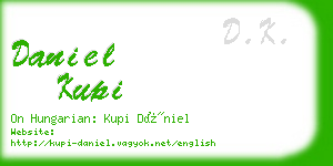 daniel kupi business card